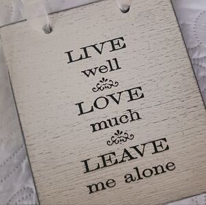 Decorative Wooden Sign with Funny Quote